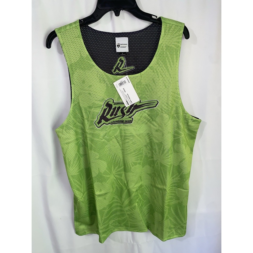 NLL Saskatchewan Rush Reversible Mesh Tank Top Lacrosse Jersey Mens Large NWT